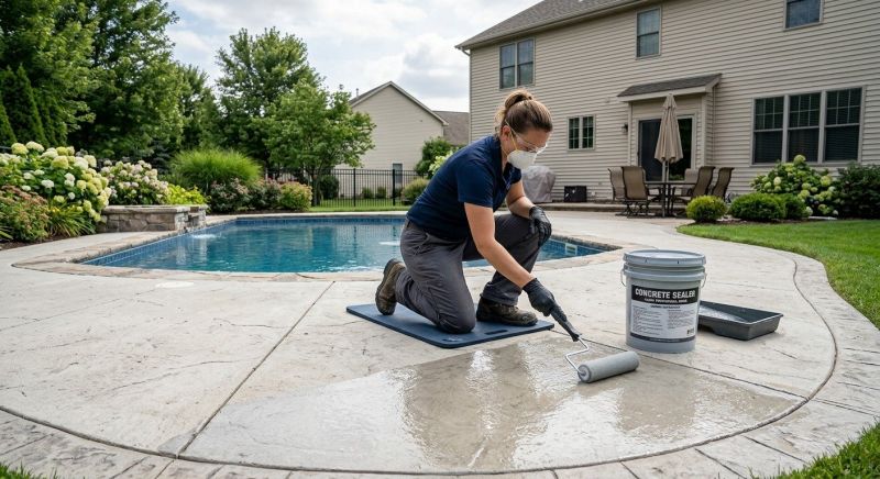 Porch Concrete Sealing in Renton, WA